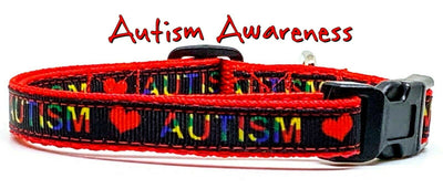 Autism cat or small dog collar 1/2