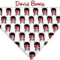 David Bowie Dog Bandana Over the Collar dog bandana Dog collar bandana Rock Petcollarshandmade