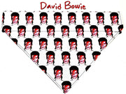 David Bowie Dog Bandana Over the Collar dog bandana Dog collar bandana Rock