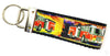 Fireman Key Fob Wristlet Keychain 1"wide Zipper pull Camera strap handmade - Furrypetbeds