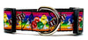 M & M's candy dog collar handmade adjustable buckle  1" or 5/8" wide or leash Petcollarshandmade