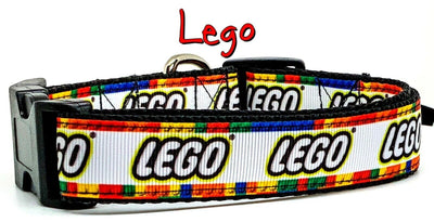 Lego dog collar handmade adjustable buckle collar 1