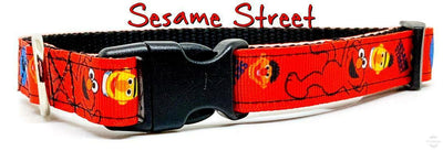 Sesame Street dog collar handmade adjustable buckle collar 5/8