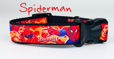 Spider-Man dog collar handmade adjustable buckle collar 1