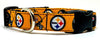 Steelers dog collar handmade adjustable buckle collar 5/8" wide or leash