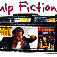 Pulp Fiction dog collar Movie handmade adjustable buckle 1" wide or leash Petcollarshandmade