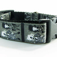 Beetlejuice dog collar handmade $12.00 adjustable buckle collar 1" wide or leash - Furrypetbeds