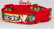 Goofy dog collar handmade adjustable buckle collar 1" or 5/8" wide or leash Petcollarshandmade