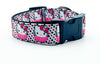 Hello Kitty cupcake dog collar Handmade adjustable buckle 1" wide or leash