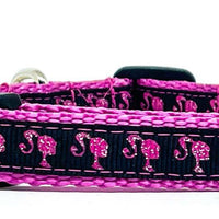 Barbie cat or small dog collar 1/2"wide adjustable handmade bell or leash