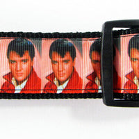 Elvis dog collar handmade adjustable buckle collar 1" or 5/8" wide or leash Petcollarshandmade