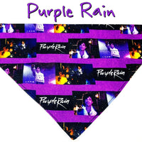 Rock Star Dog Bandana Over the Collar dog bandana Dog collar bandana Purple Rain