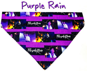 Rock Star Dog Bandana Over the Collar dog bandana Dog collar bandana Purple Rain