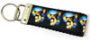 Gizmo Key Fob Wristlet Keychain 1"wide Zipper pull Camera strap handmade - Furrypetbeds