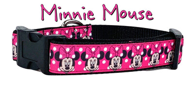 Minnie Mouse Dog collar handmade adjustable buckle 1