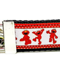 Elmo Sesame Street Key Fob Wristlet Keychain 1 1/4"wide Zipperpull Camera strap - Furrypetbeds