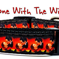 Gone With The Wind dog collar Movie handmade adjustable buckle 1" wide or leash