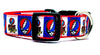 Grateful Dead dog collar handmade adjustable buckle 1" or 5/8"wide or leash Rock Petcollarshandmade