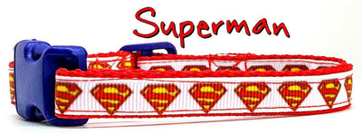 Superman cat or small dog collar 1/2