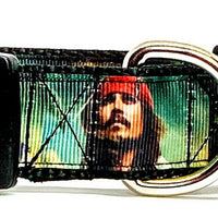 Pirates of the Caribbean dog collar handmade adjustable buckle 1" wide or leash