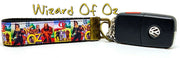 Wizard of Oz Key Fob Wristlet Keychain 1"wide Zipper pull Camera strap handmade - Furrypetbeds
