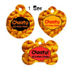 Pet ID Tag CHEETOS Personalized Custom Double Sided Pet Tag w/name & number - Furrypetbeds