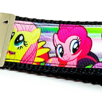 My Little Pony Key Fob Wristlet Keychain 1 1/4"wide Zipper pull Camera strap - Furrypetbeds