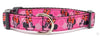 Minnie Mouse Dog collar handmade adjustable buckle collar 5/8"wide or leash
