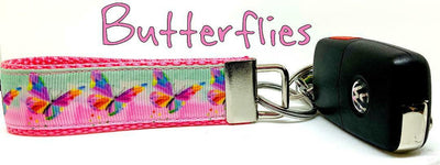 Butterflies Key Fob Wristlet Keychain 1