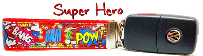 Super Hero Key Fob Wristlet Keychain 1