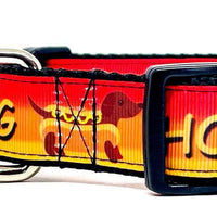 Hot Dog Dachshunds dog collar handmade adjustable buckle 1"or 5/8"wide or leash