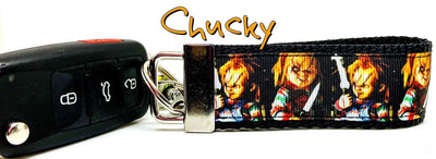 Chucky Key Fob Wristlet Keychain 1 1/4
