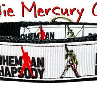 Bohemian Rhapsody Queen dog collar adjustable buckle 1" or 5/8" wide or leash