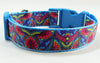 Paisley dog collar handmade adjustable buckle collar 1" wide or leash Petcollarshandmade