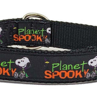 Snoopy Halloween dog collar handmade adjustable buckle collar 1" wide or leash