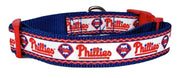 Phillies dog collar handmade adjustable buckle collar 5/8" wide or leash fabric Petcollarshandmade