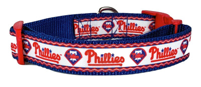 Phillies dog collar handmade adjustable buckle collar 5/8