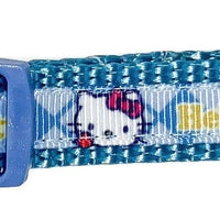 Hello Kitty dog collar handmade adjustable buckle collar 5/8" wide or leash Petcollarshandmade