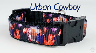 Urban cowboy dog collar Handmade adjustable buckle collar 1