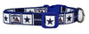 Dallas Cowboys dog collar handmade adjustable buckle collar 5/8" wide or leash - Furrypetbeds