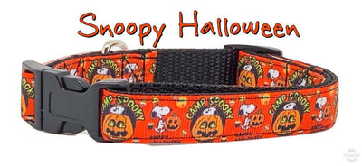 Snoopy Halloween dog collar adjustable buckle collar 5/8
