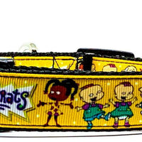 Rugrats dog collar handmade $12.00 adjustable buckle 1" or 5/8" wide or leash - Furrypetbeds