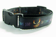 Horror dog collar handmade adjustable buckle collar 1"wide or leash - Furrypetbeds