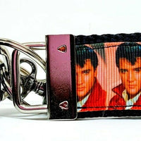Elvis Key Fob Wristlet Keychain 1 1/4"wide Zipper pull Camera strap - Furrypetbeds