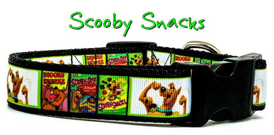 Scooby Snacks dog collar handmade adjustable buckle collar 1
