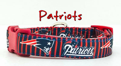 Patriots dog collar handmade adjustable buckle 5/8