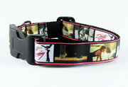 Dirty dancing dog collar Handmade adjustable buckle 1" or 5/8" wide or leash Petcollarshandmade