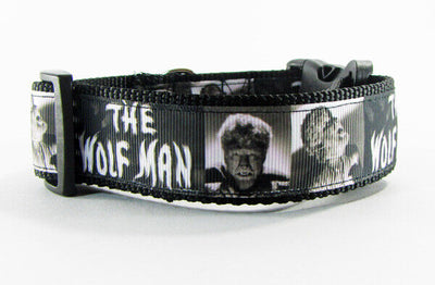 Wolfman dog collar handmade adjustable buckle collar 1