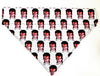 David Bowie Dog Bandana Over the Collar dog bandana Dog collar bandana Rock Petcollarshandmade