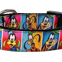 Goofy dog collar handmade adjustable buckle collar 1" or 5/8" wide or leash Petcollarshandmade